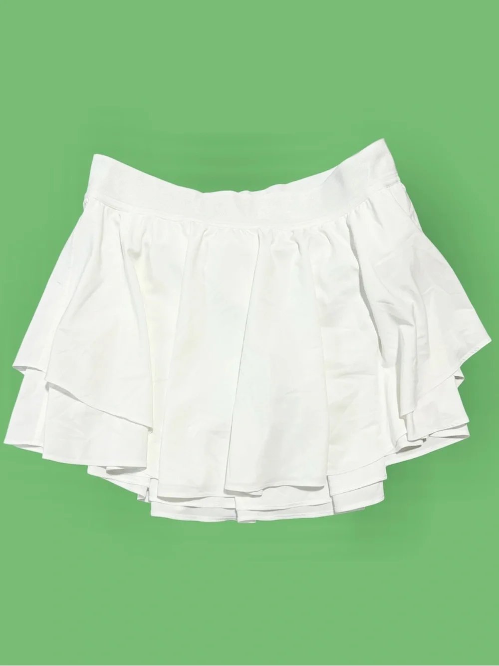 Lululemon Court Rival High Rise Skirt *Tall White Size 14 Like New